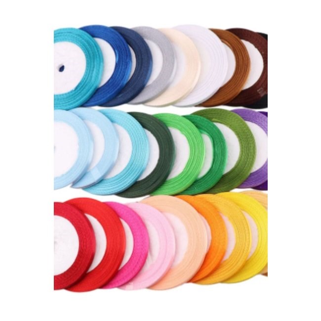 Saten Kurdele 6 Mm Bebe Mavisi 5 Metre