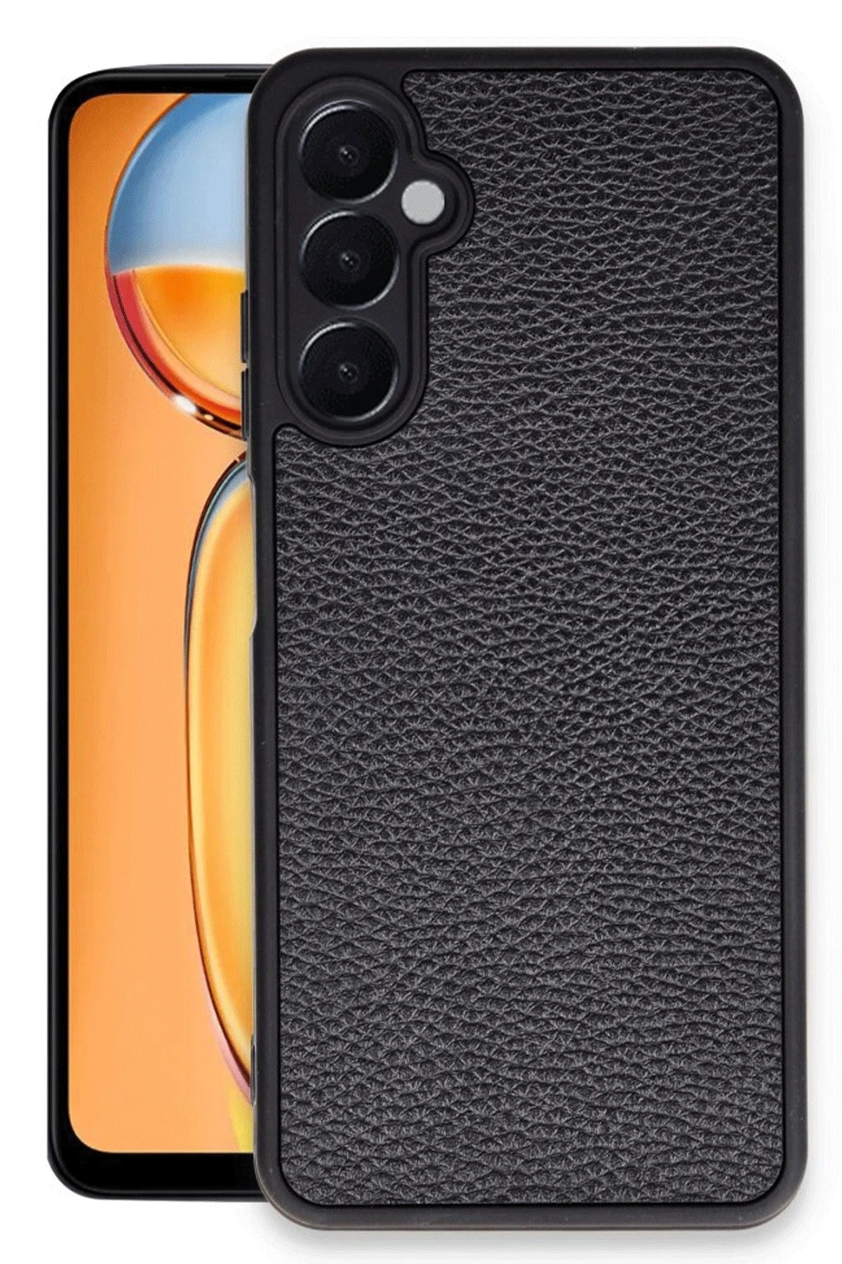 Mey İthalat® Samsung Galaxy A36 Kılıf Aras Deri Kapak - Siyah