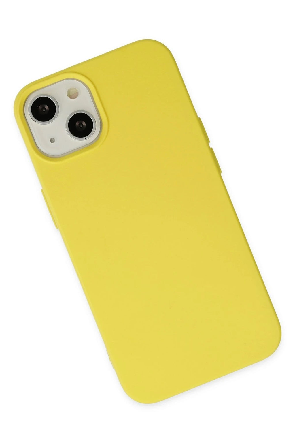 Mey İthalat® iPhone 14 Kılıf Nano içi Kadife Silikon - Sarı