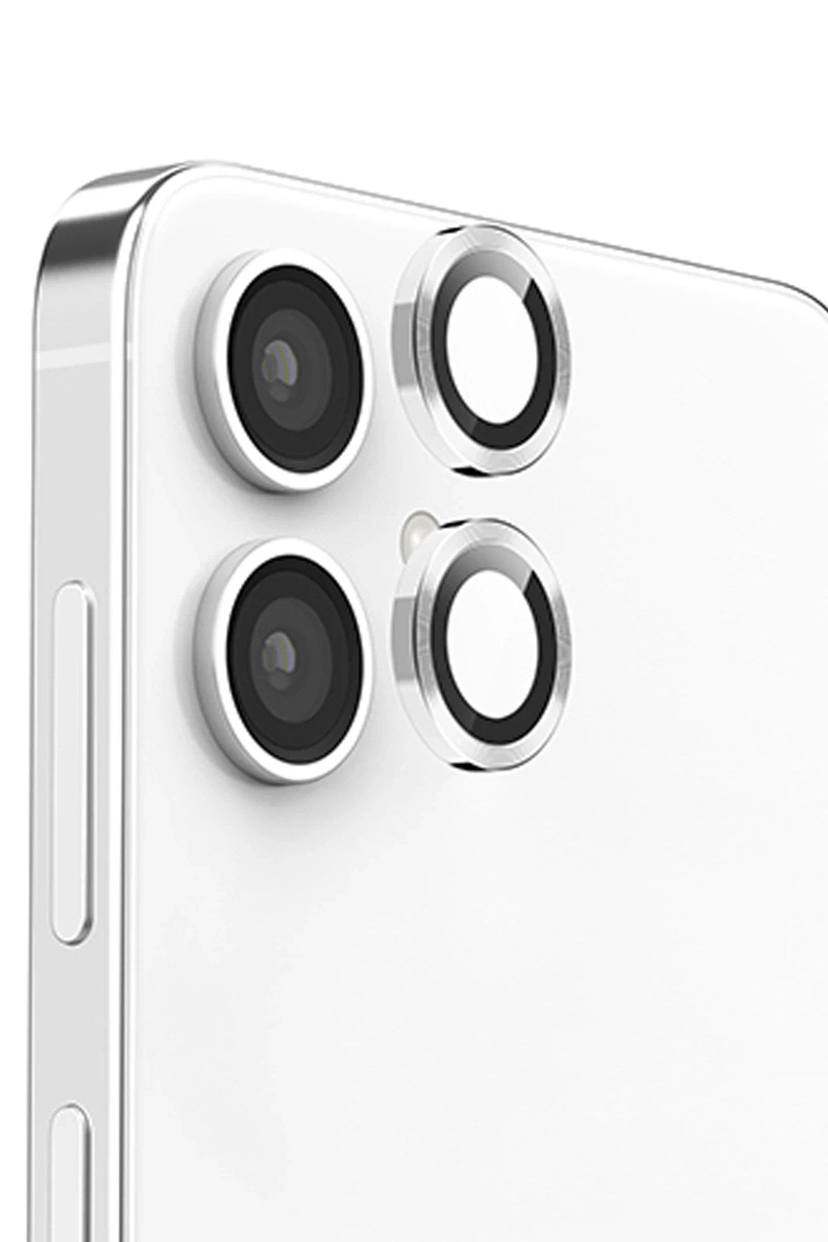 Mey İthalat® Samsung Galaxy A06 Raze Metal Kamera Lens - Gümüş