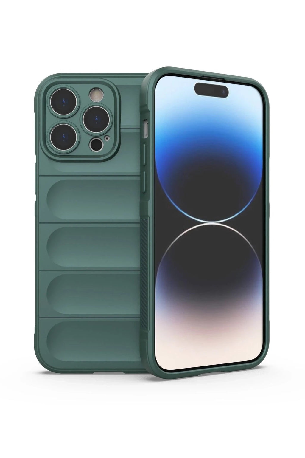 Mey İthalat® iPhone 14 Pro Kılıf Optimum Silikon - Koyu Yeşil