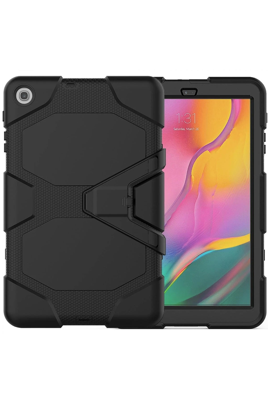 Mey İthalat® Samsung Galaxy T510 Tab A 10.1 Kılıf Griffin Tablet Kapak - Siyah