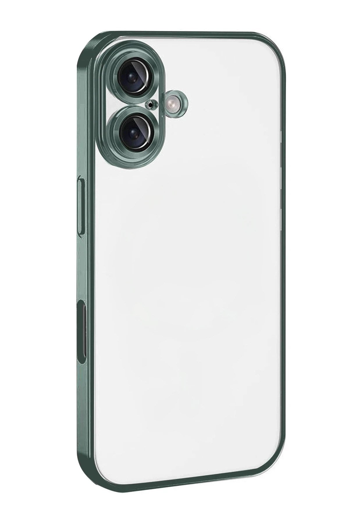 Mey İthalat® iPhone 17 Lensli Silikon - Yeşil