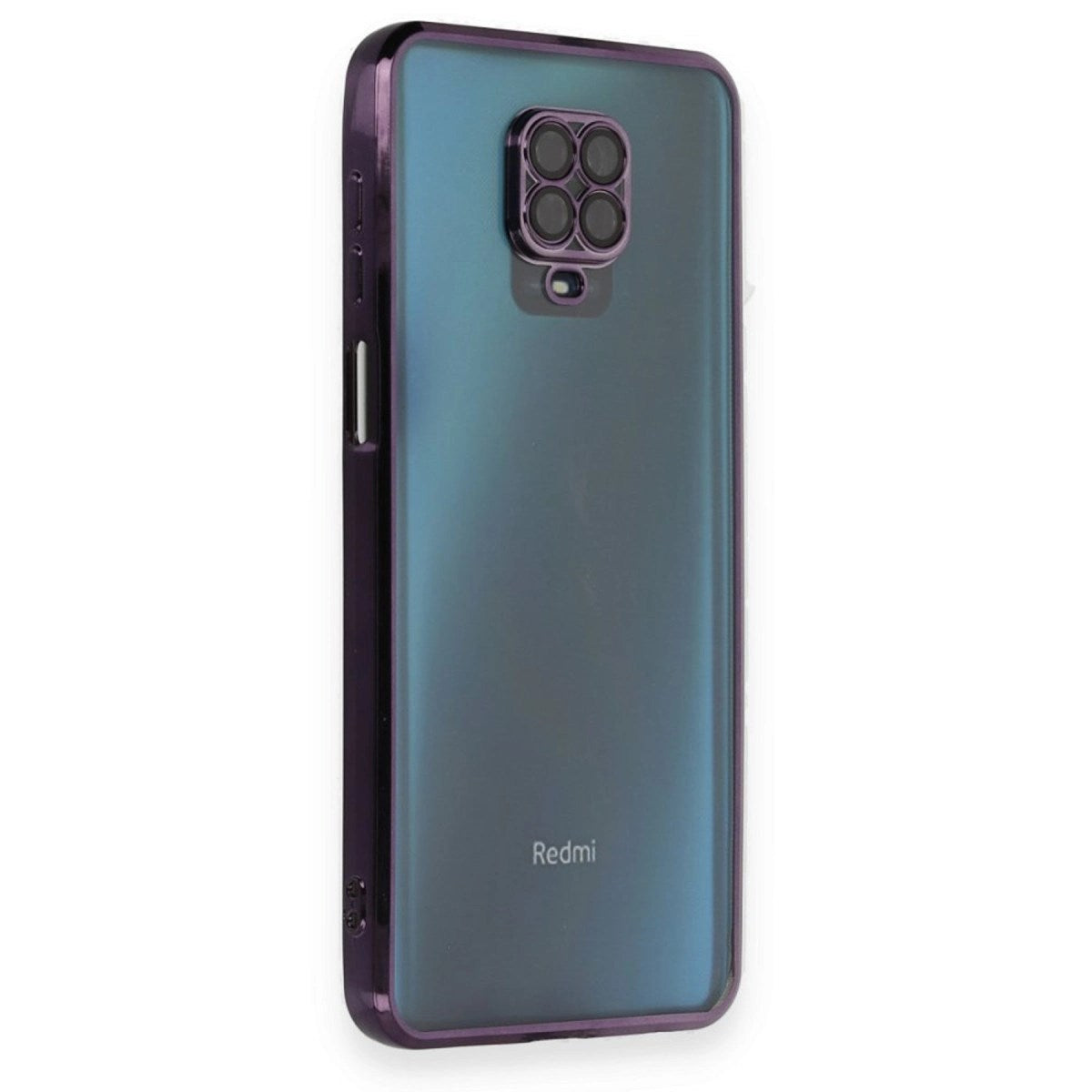 Mey İthalat® Redmi Note 9 Pro Kılıf Lensli Silikon - Mor