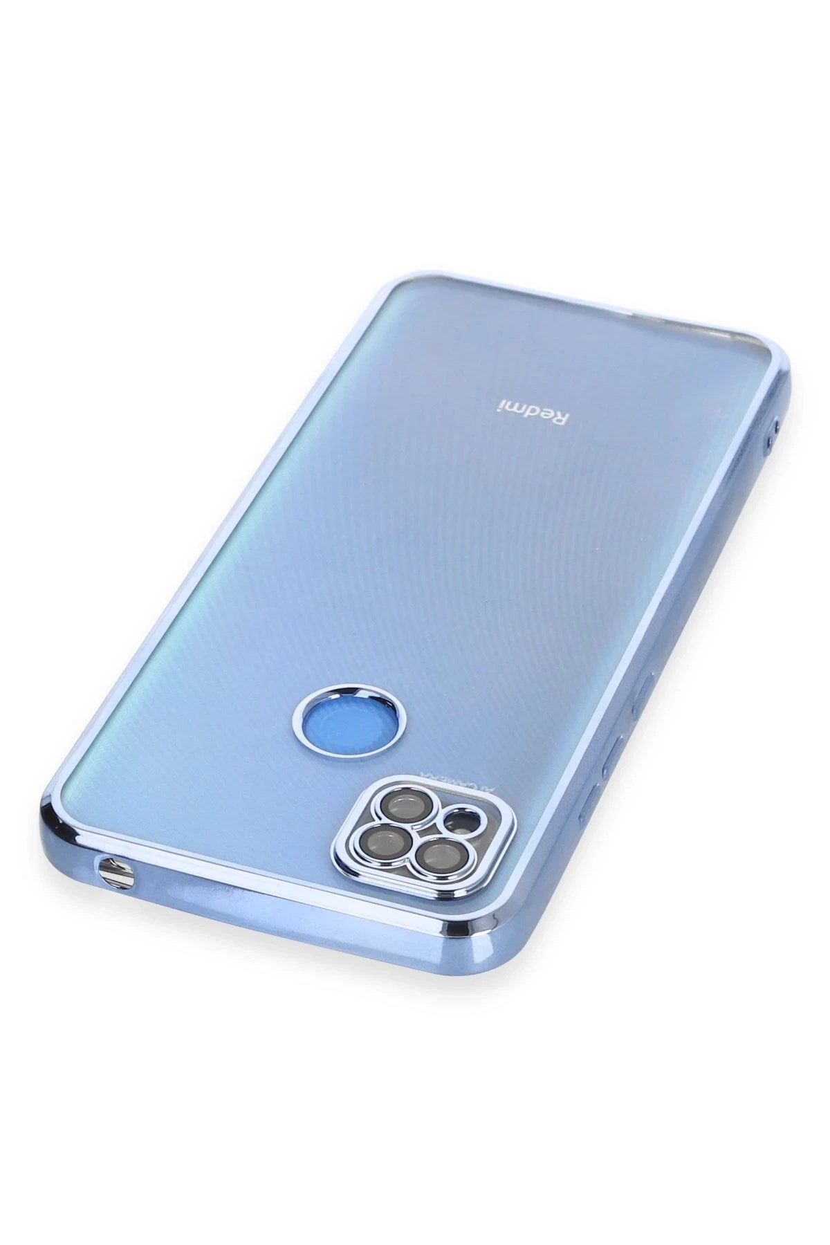 Mey İthalat® Redmi 9C Kılıf Lensli Silikon - Açık Mavi