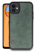 Mey İthalat® iPhone 11 Kılıf Aras Deri Kapak - Koyu Yeşil