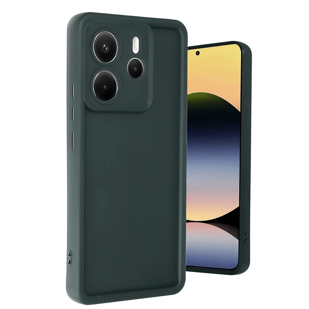 Mey İthalat® Redmi Note 14 4G Kılıf Viera Silikon - Koyu Yeşil