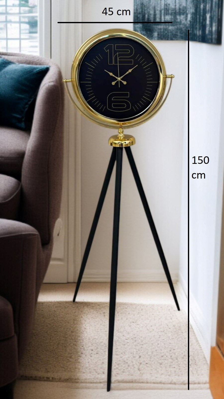 Prime Gold Şık Tripod Ayaklı Saat