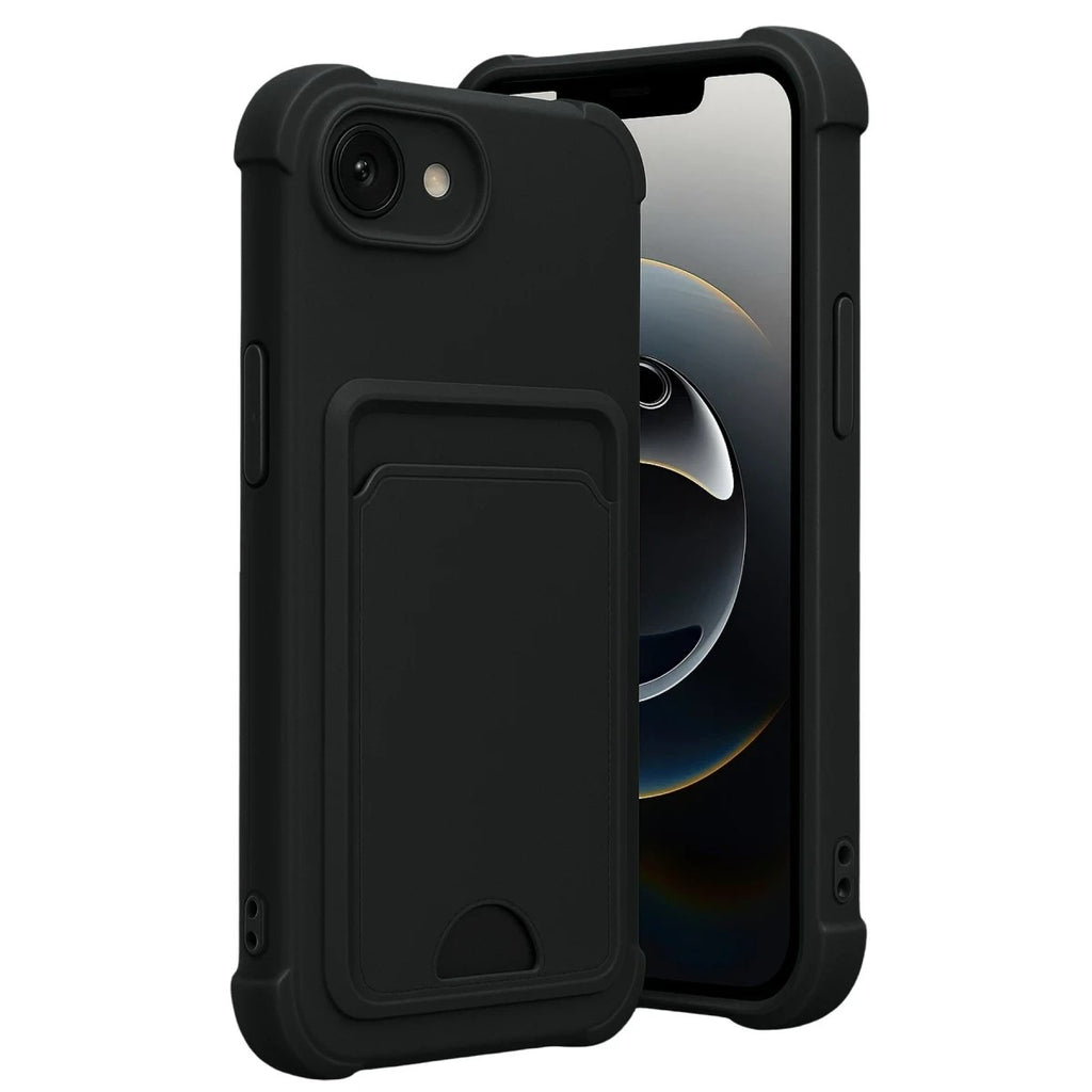 Mey İthalat® iPhone 16E Kelvin Kartvizitli Silikon - Siyah