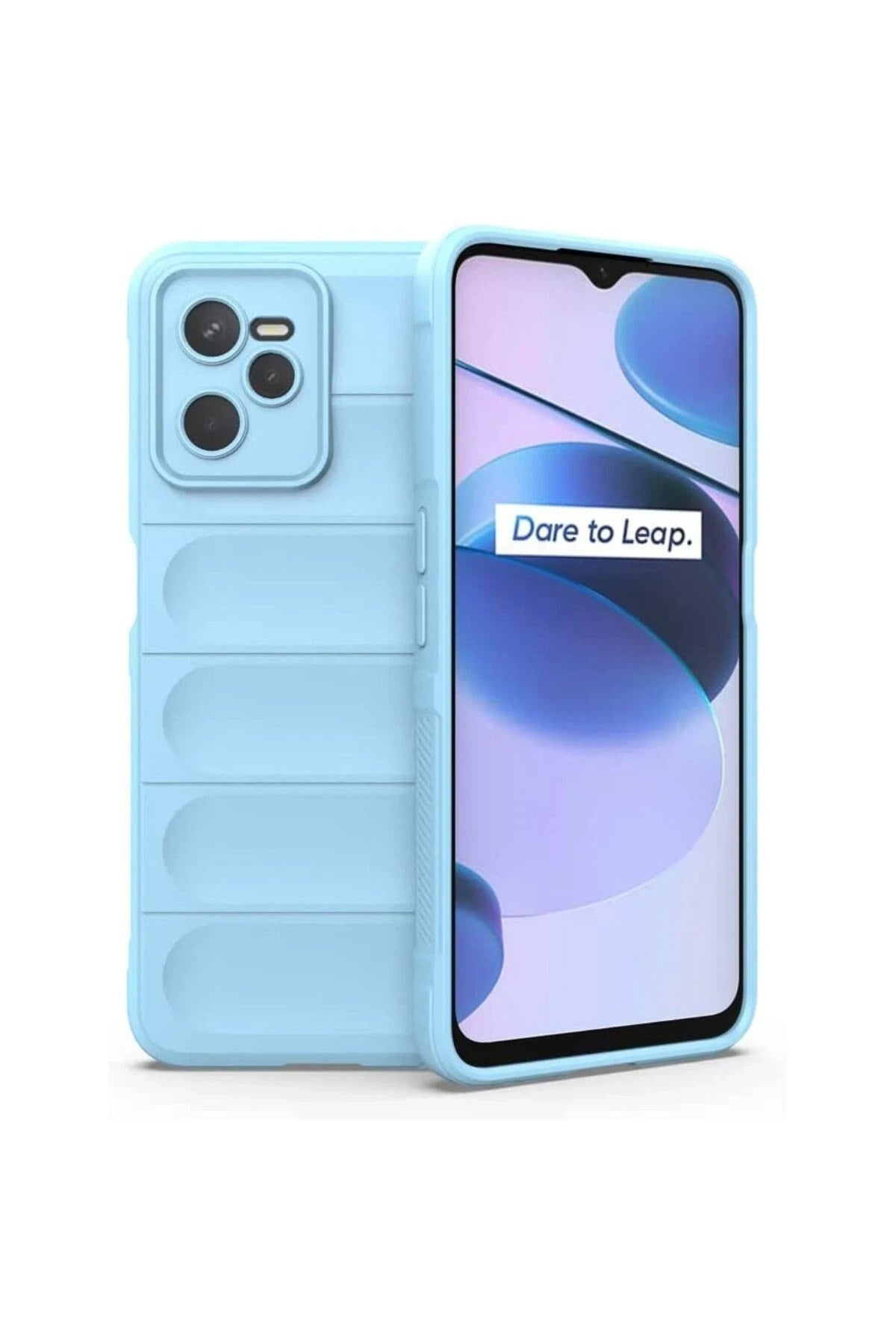 Mey İthalat® Realme C35 Kılıf Optimum Silikon - Sky Blue