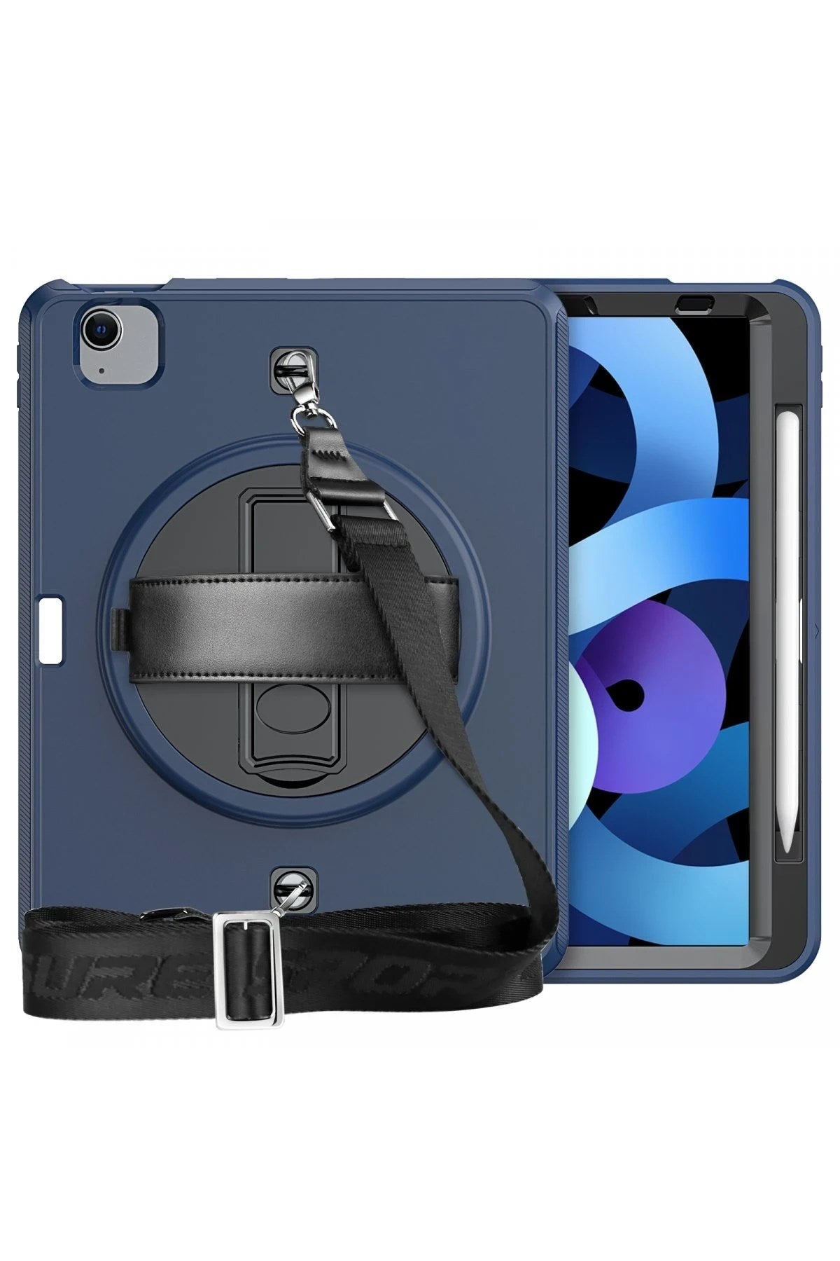 Mey İthalat® iPad Pro 11 (2020) Kılıf Strap-C Otterbox Tablet Kapak - Lacivert