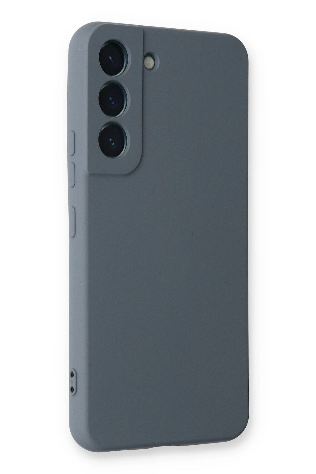 Mey İthalat® Samsung Galaxy S22 Plus Kılıf Nano içi Kadife Silikon - Gri