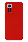 Mey İthalat® Redmi Note 12 Pro 4G Kılıf Nano içi Kadife Silikon - Kırmızı