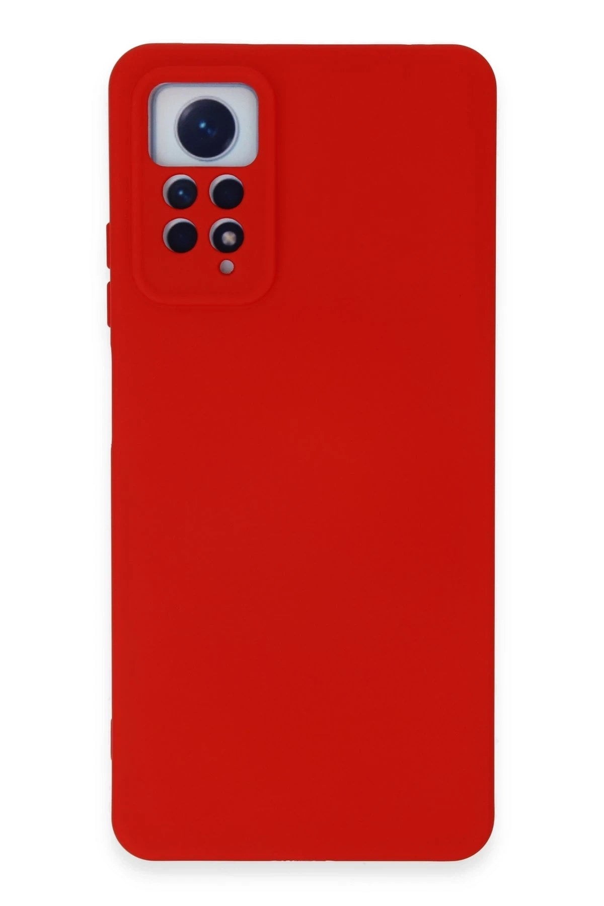 Mey İthalat® Redmi Note 12 Pro 4G Kılıf Nano içi Kadife Silikon - Kırmızı