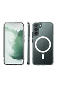 Mey İthalat® Samsung Galaxy S22 Plus Kılıf Magneticsafe Şeffaf Silikon - Şeffaf