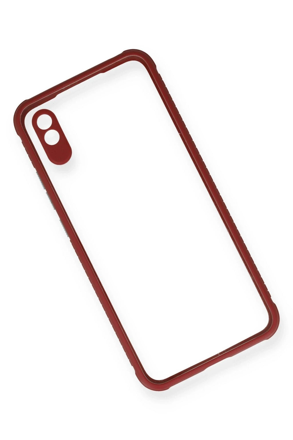 Mey İthalat® Redmi 9A Kılıf Miami Şeffaf Silikon - Fuşya