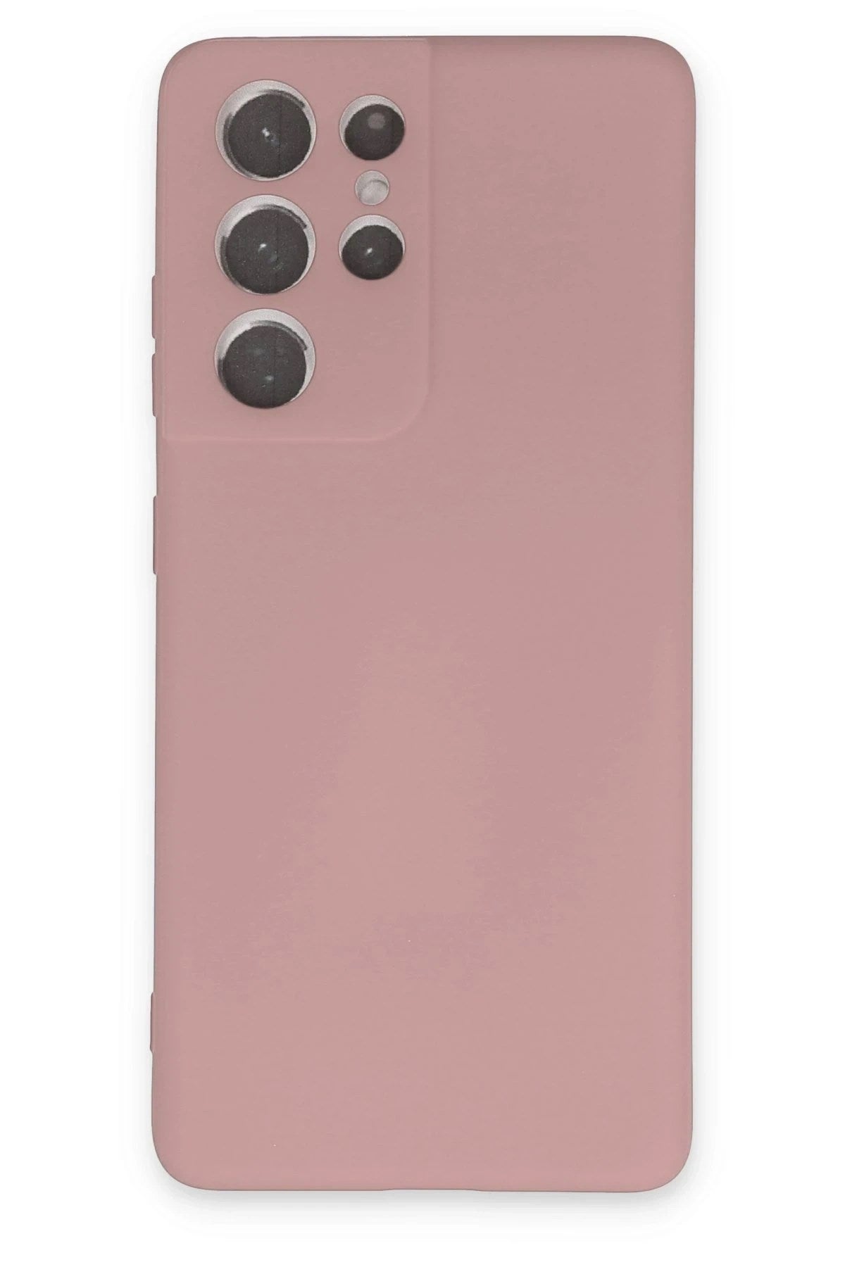 Mey İthalat® Samsung Galaxy S21 Ultra Kılıf Nano içi Kadife Silikon - Pudra