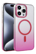 Mey İthalat® iPhone 15 Pro Max Glossy Magsafe Kapak - Pembe