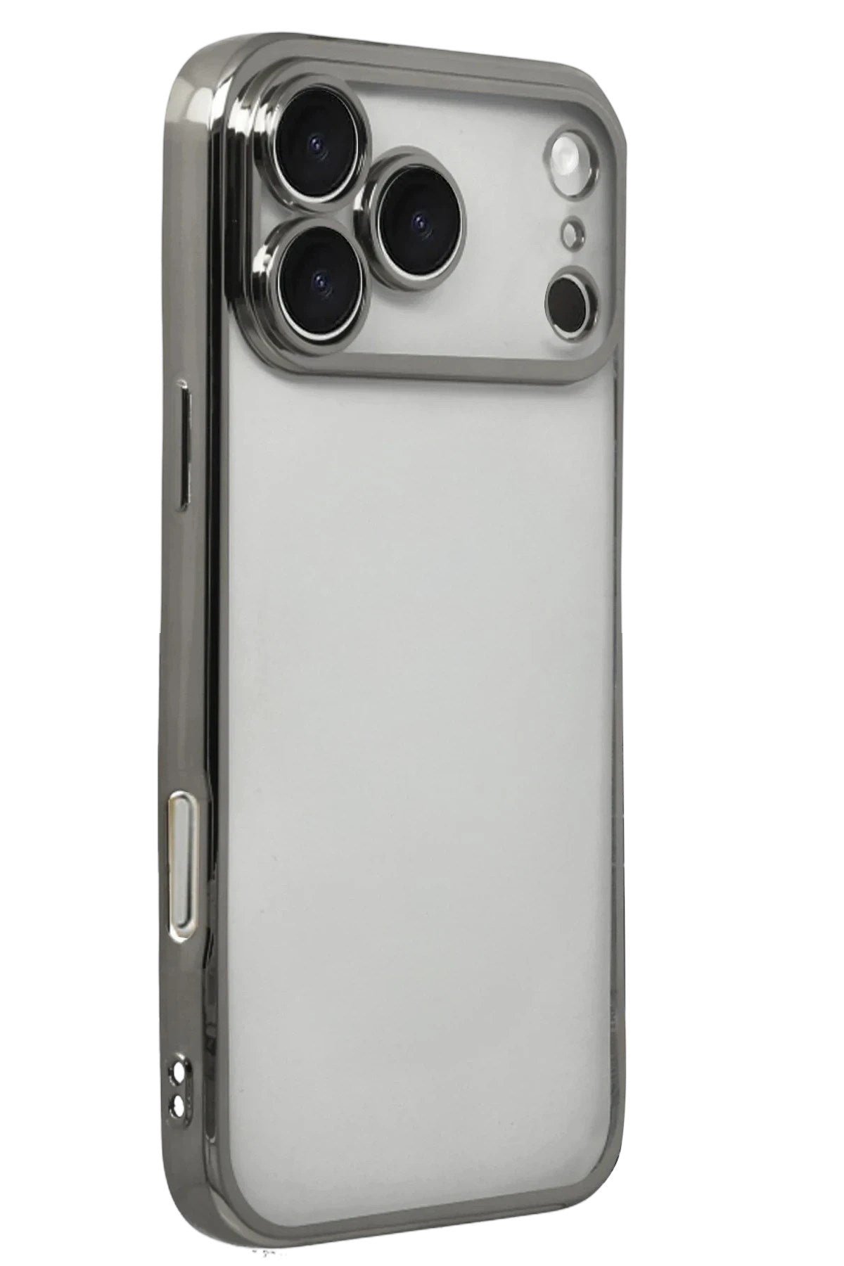 Mey İthalat® iPhone 17 Pro Max Lensli Silikon - Titan Gri