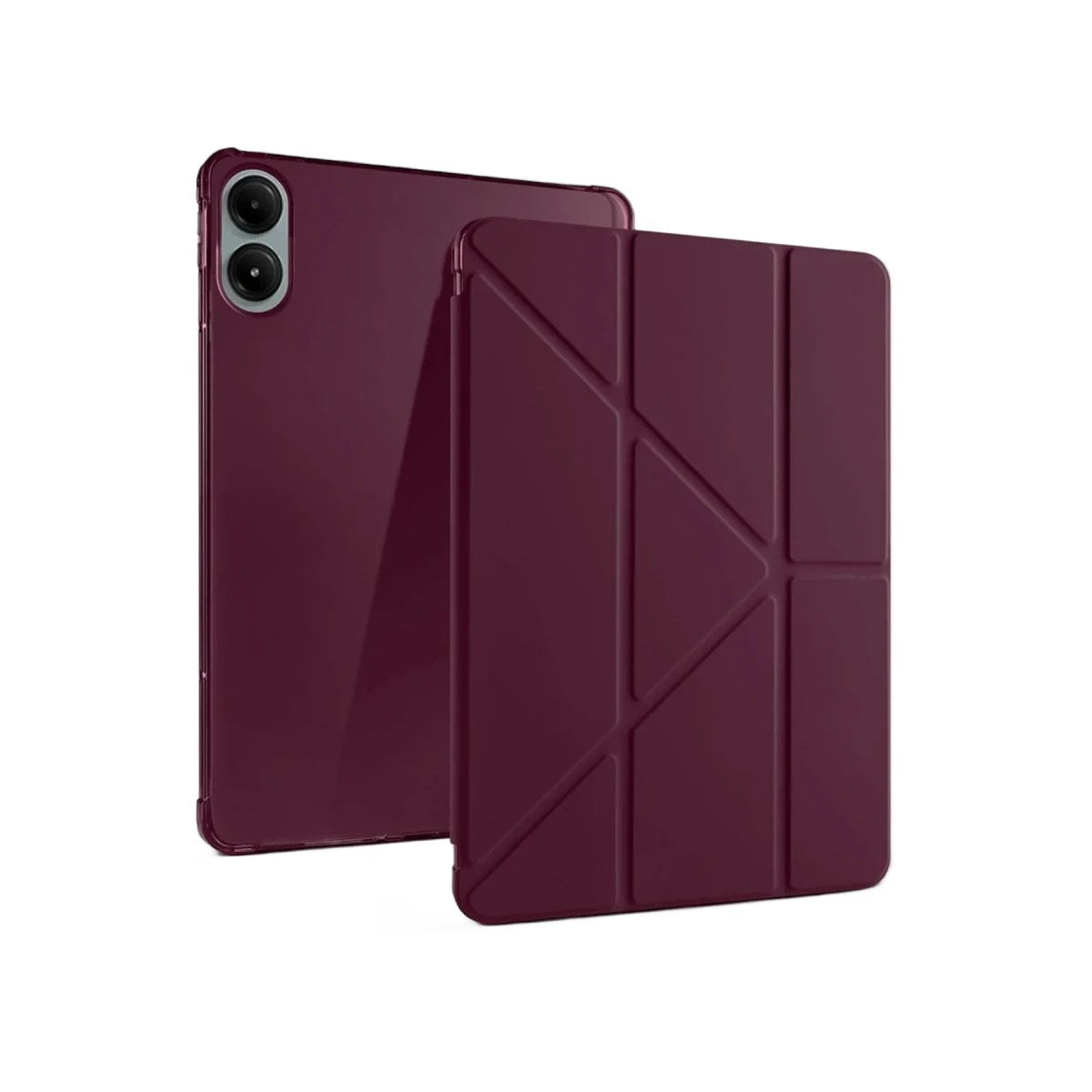 Mey İthalat® Redmi Pad Pro 12.1 Kılıf Kalemlikli Mars Tablet Kılıfı - Mürdüm