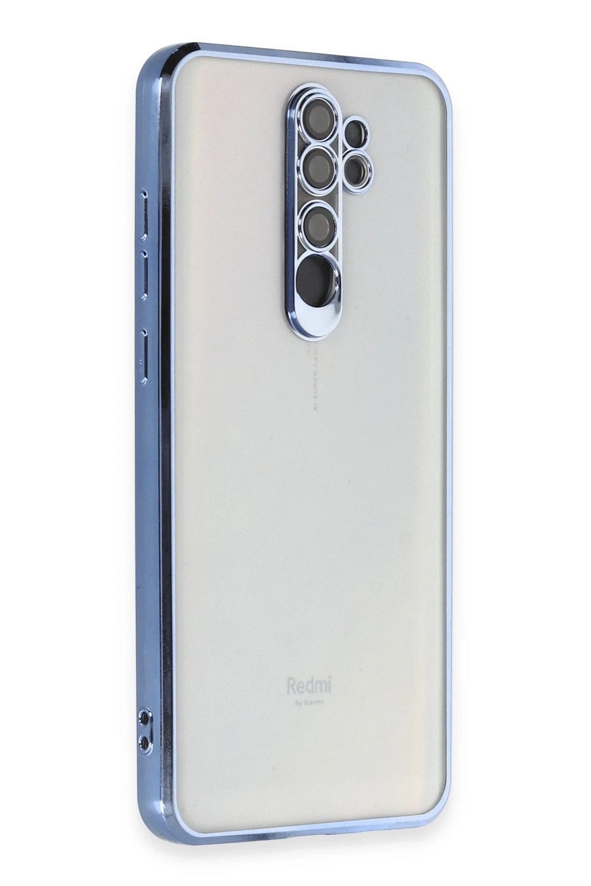 Mey İthalat® Redmi Note 8 Pro Kılıf Lensli Silikon - Açık Mavi