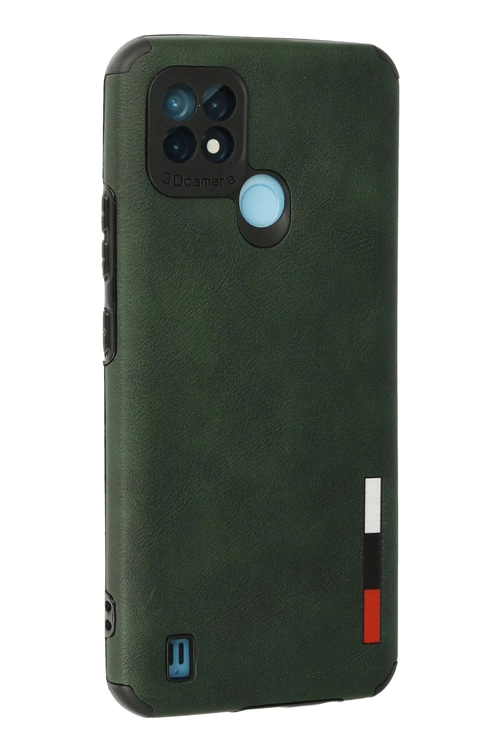 Mey İthalat® Realme C21 Kılıf Loop Deri Silikon - Yeşil