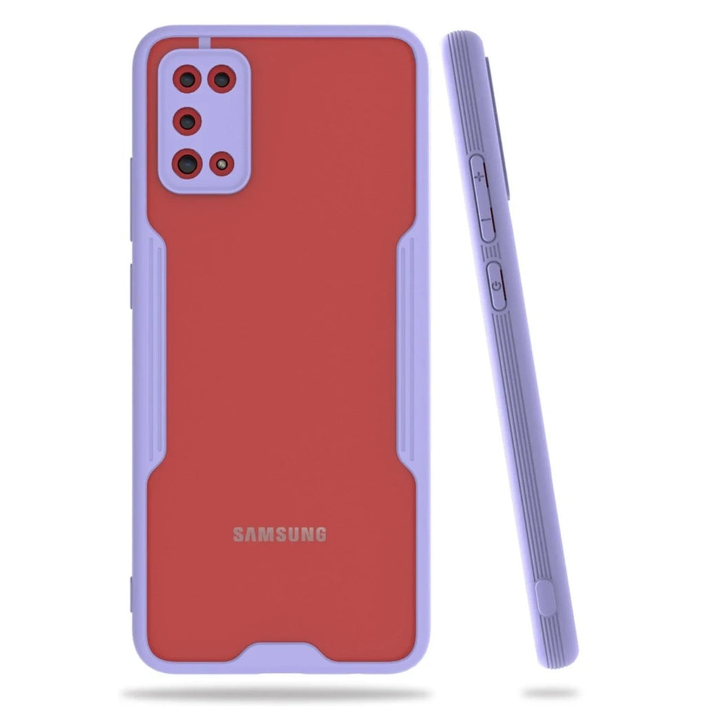 Mey İthalat® Samsung Galaxy A02S Kılıf Platin Silikon - Lila
