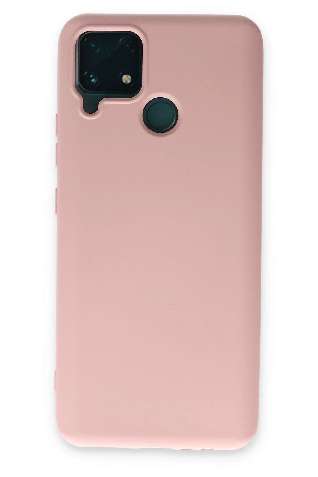Mey İthalat® Realme C15 Kılıf Nano içi Kadife Silikon - Pudra