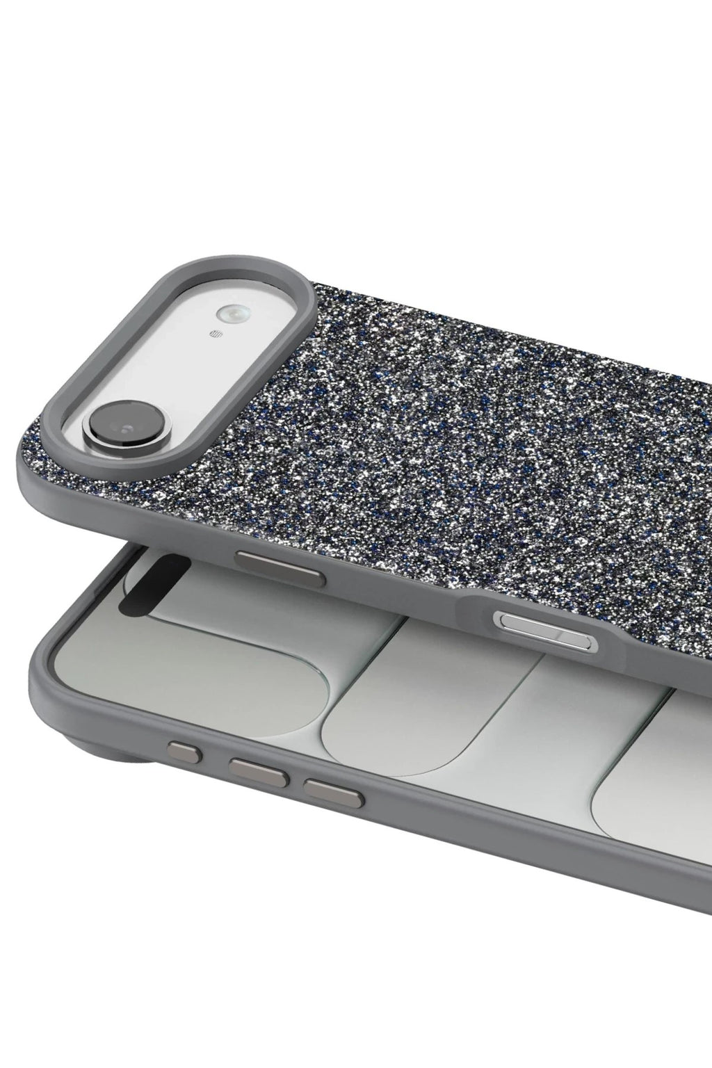 Mey İthalat® iPhone 17 Air Bright Simli Kapak - Gümüş