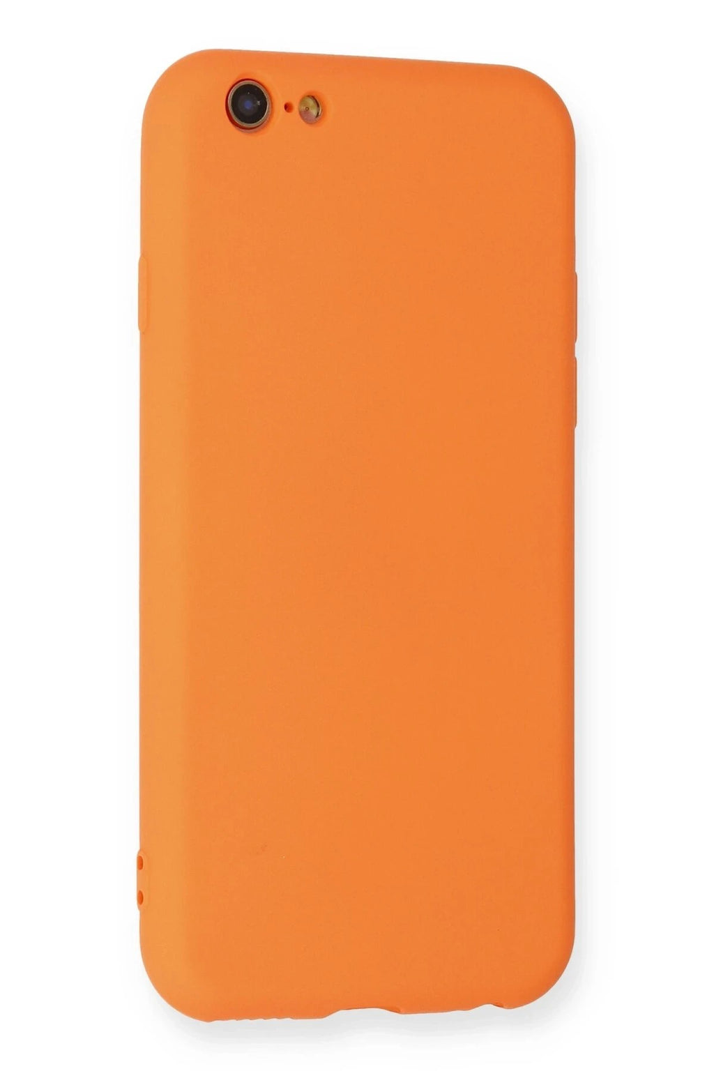 Mey İthalat® iPhone 6 Kılıf Nano içi Kadife Silikon - Turuncu