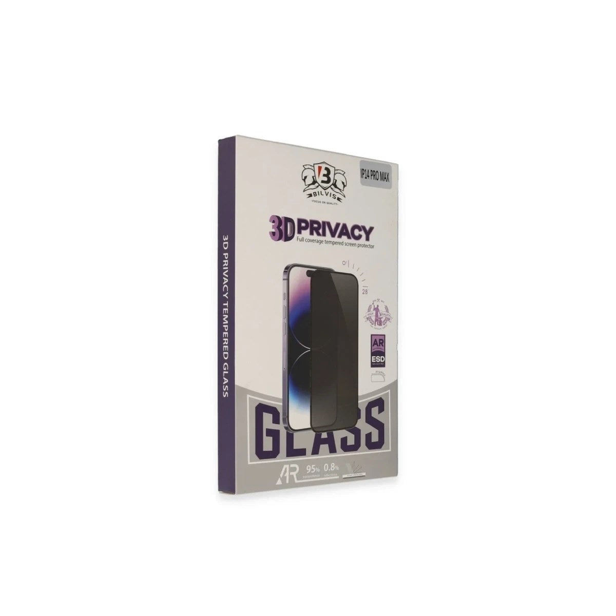 Mey İthalat® iPhone 16 Pro Max Bilvis 3D Hayalet Cam Ekran Koruyucu