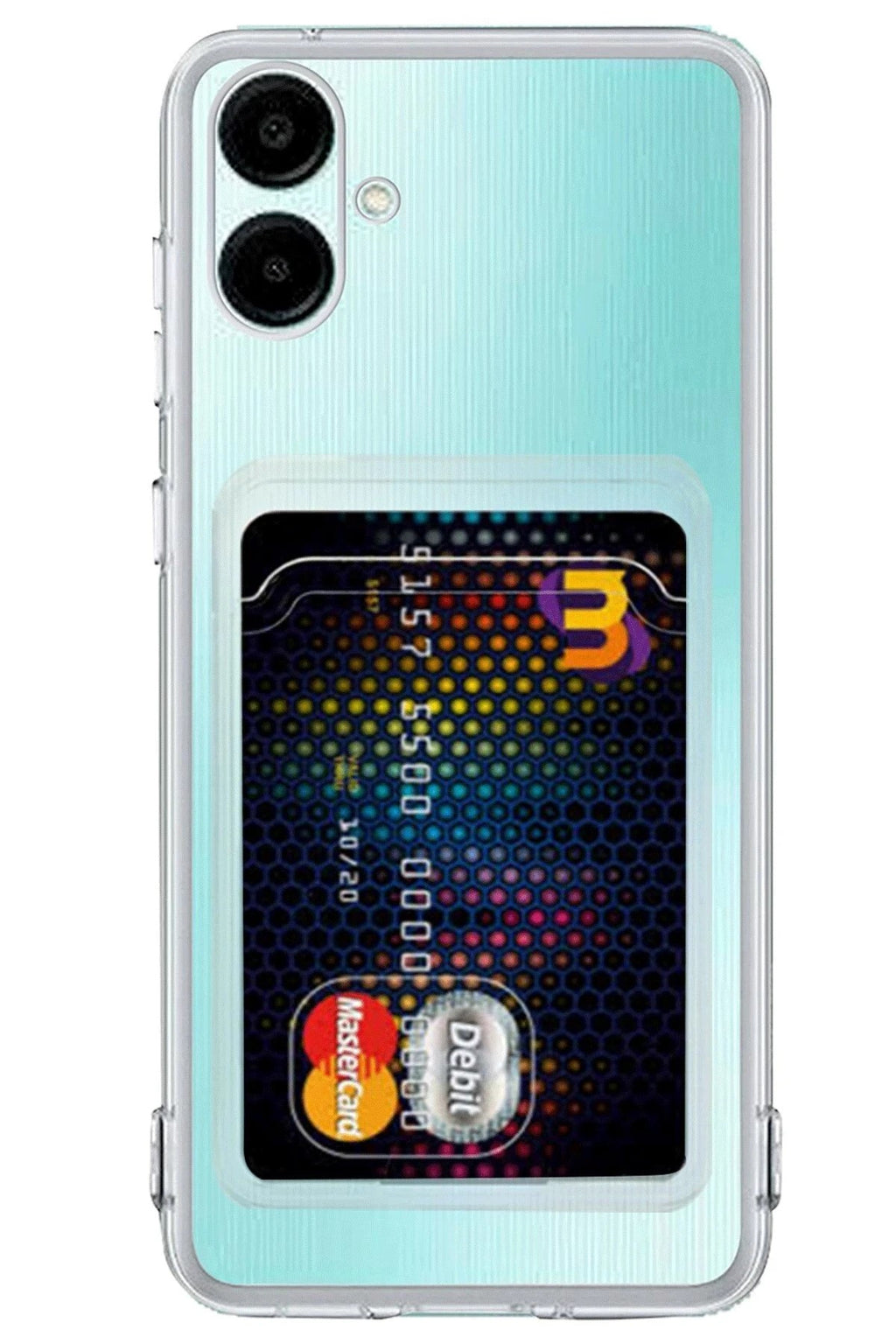 Mey İthalat® Samsung Galaxy A06 Kılıf Kart Şeffaf Silikon - Şeffaf