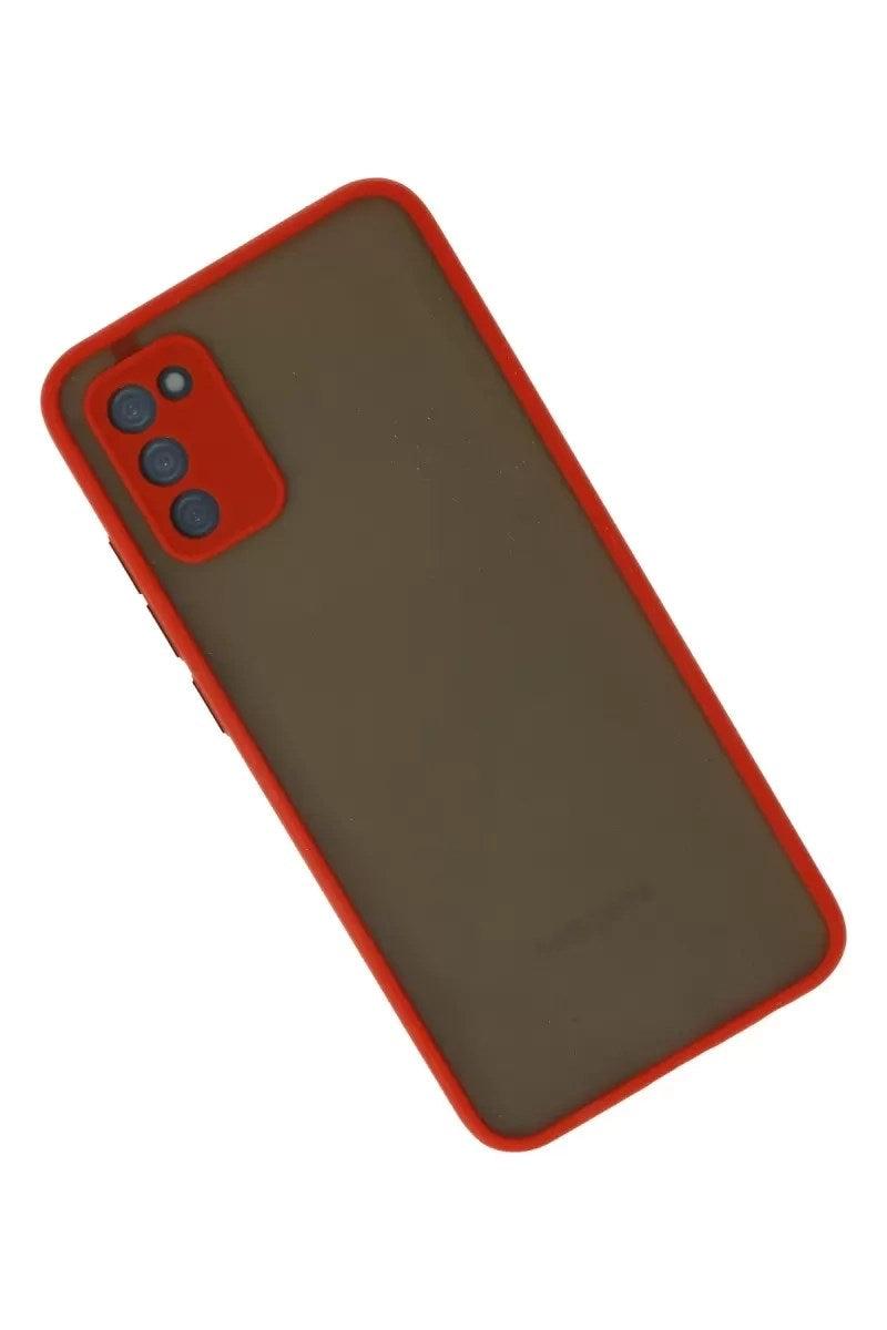 Mey İthalat® Samsung Galaxy A02S Kılıf Montreal Silikon Kapak - Kırmızı