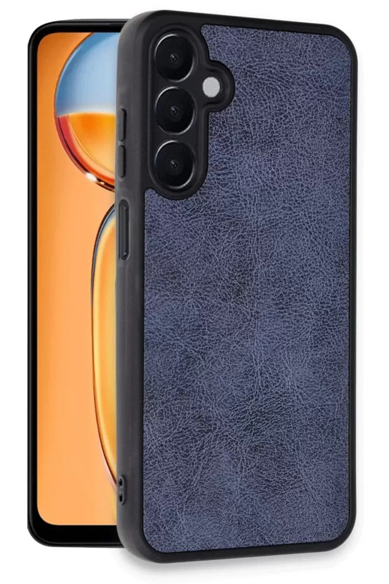 Mey İthalat® Samsung Galaxy A36 Kılıf Aras Deri Kapak - Lacivert