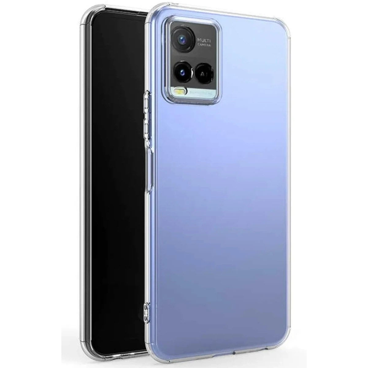 Mey İthalat® Vivo Y21S Kılıf Lüx Şeffaf Silikon