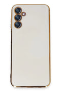 Mey İthalat® Samsung Galaxy M14 5G Kılıf Volet Silikon - Beyaz