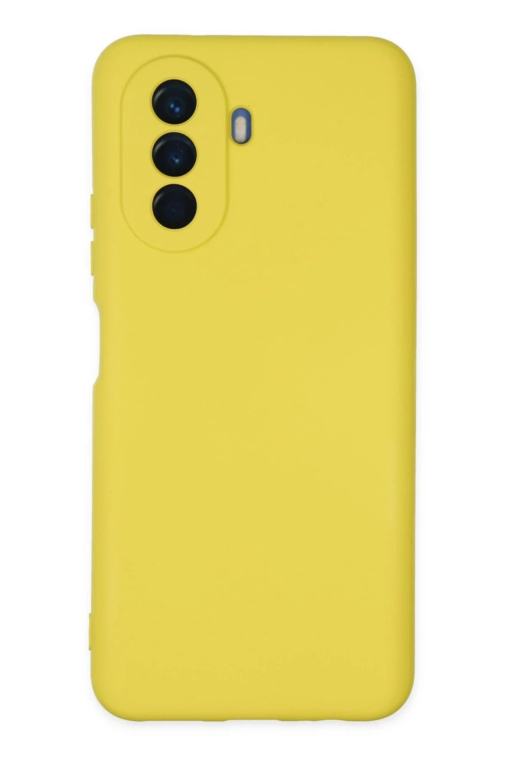 Mey İthalat® Huawei Nova Y70 Kılıf Nano içi Kadife Silikon - Sarı