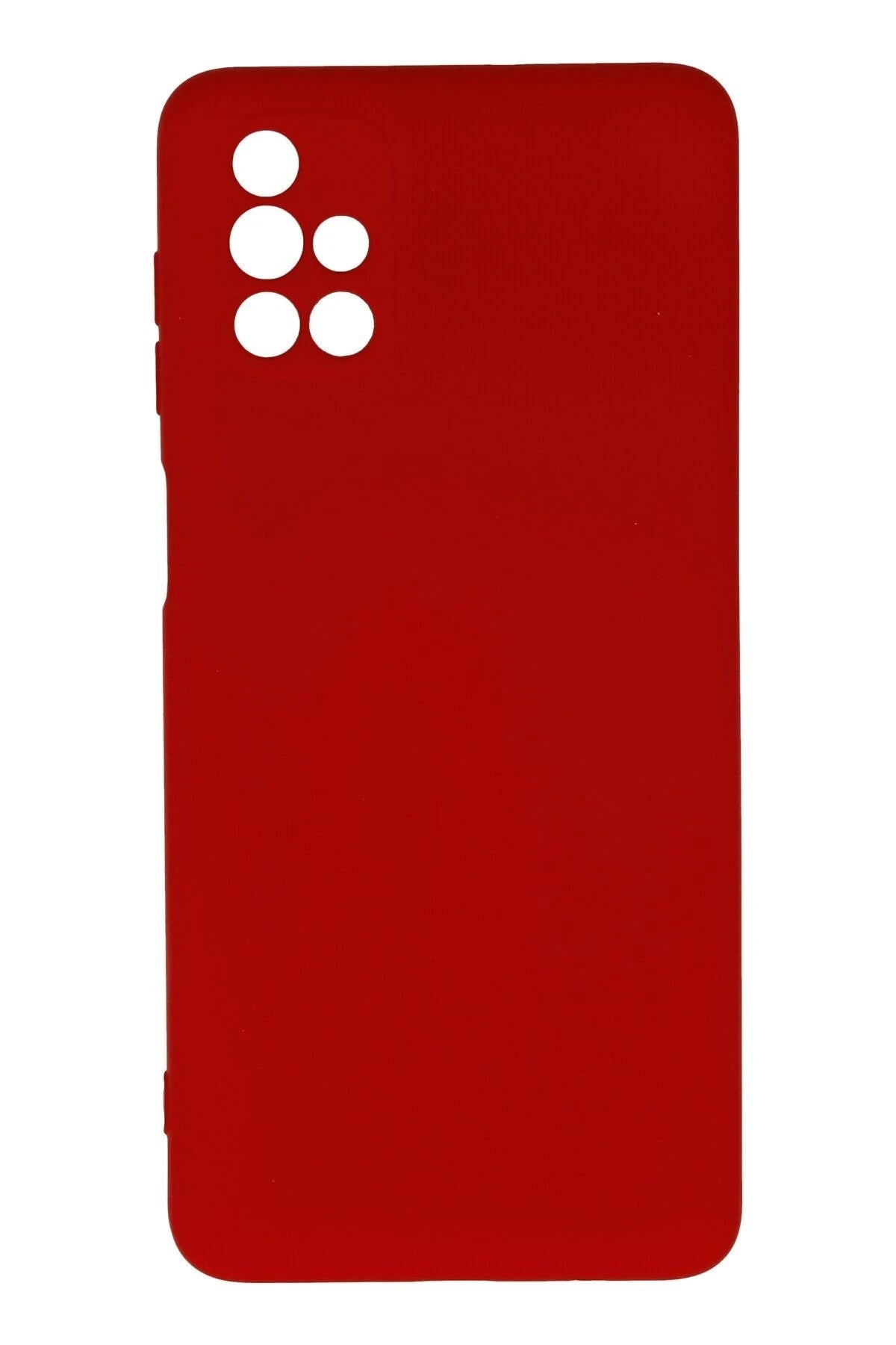Mey İthalat® Samsung Galaxy M51 Kılıf Nano içi Kadife Silikon - Kırmızı