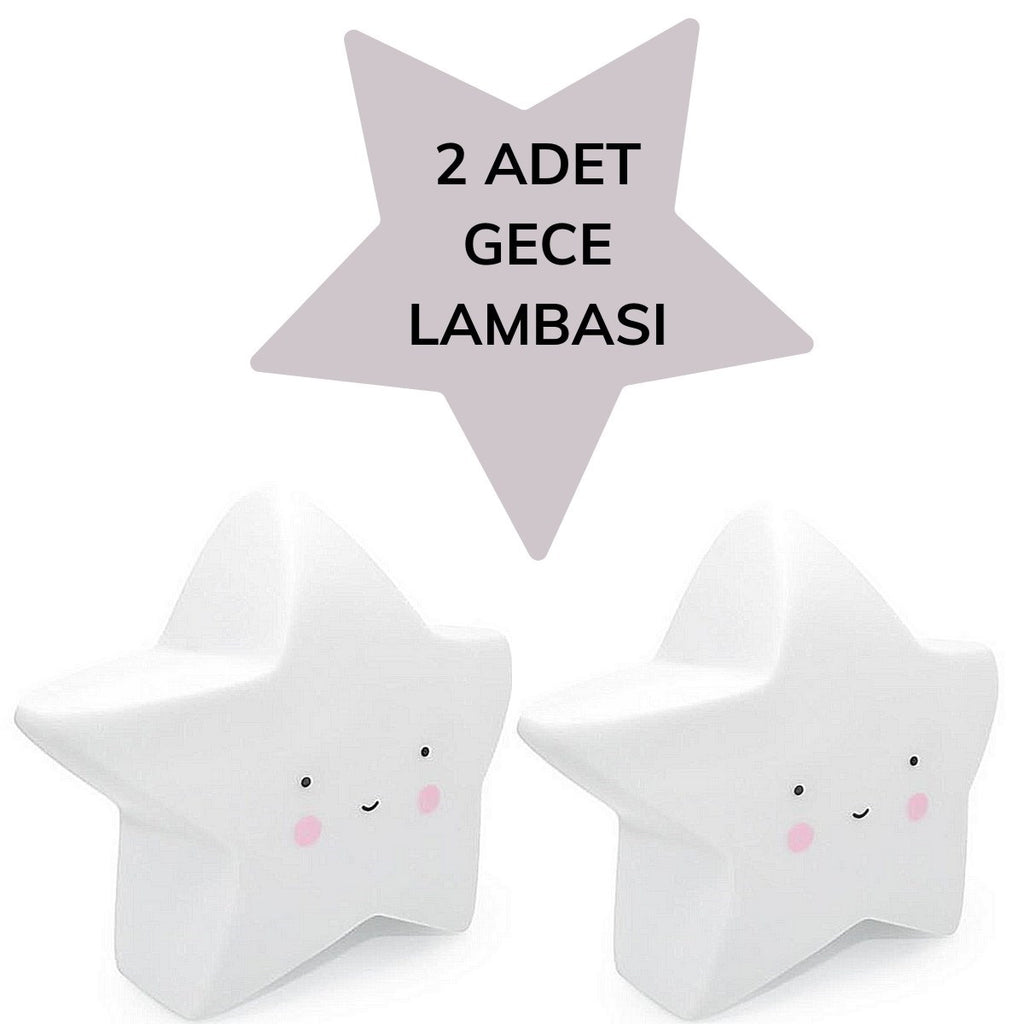 Karikatür Yıldız Dekorlu Led Masa Ve Gece Lambası