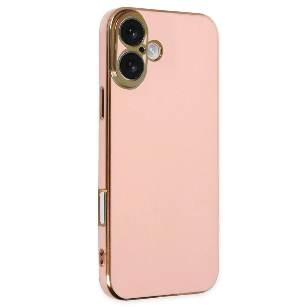 Mey İthalat® iPhone 16 Kılıf Volet Silikon - Pembe