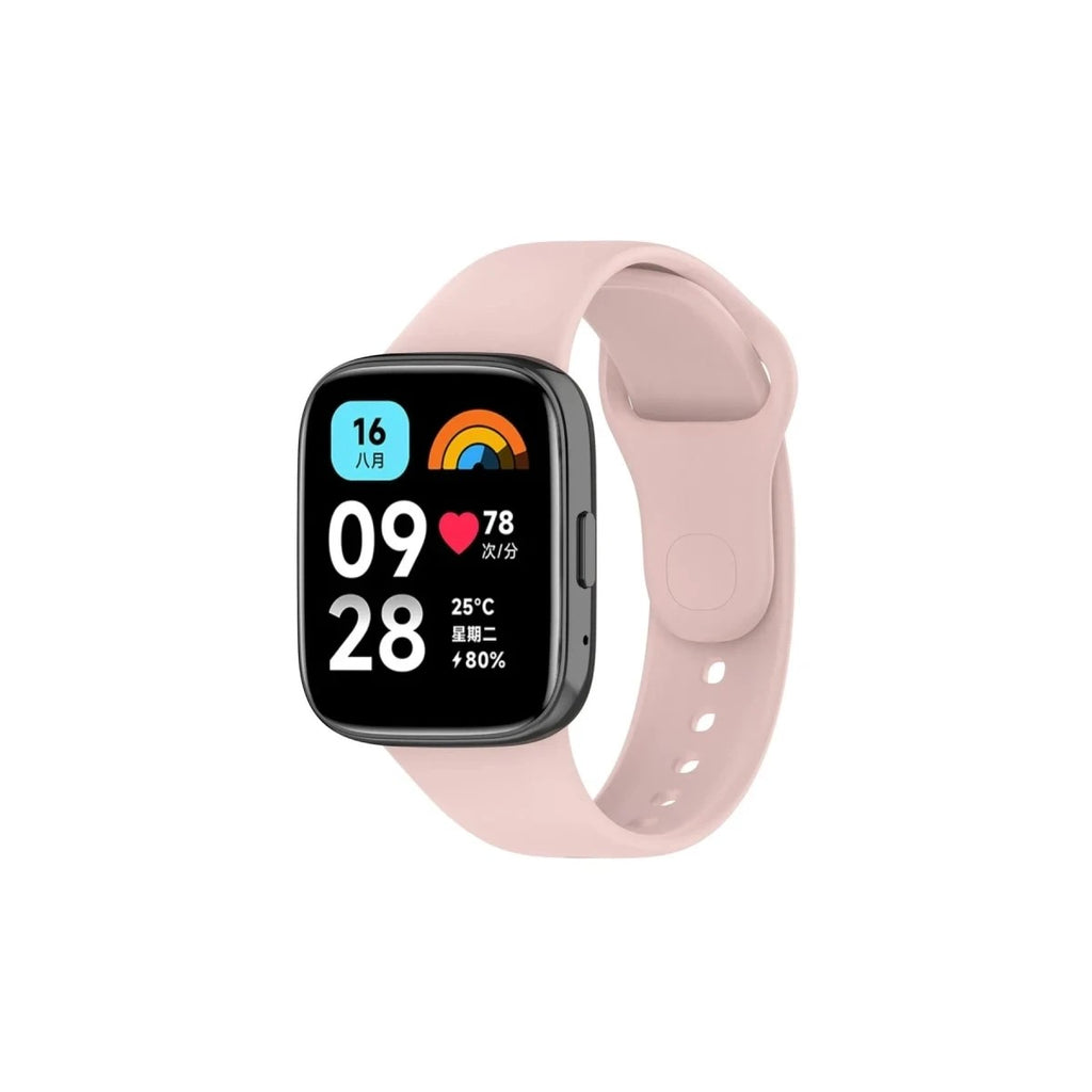 Mey İthalat® Redmi Watch 3 Active Klasik Kordon - Pudra