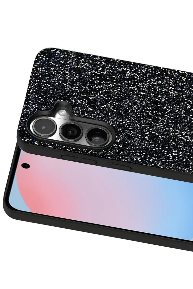 Mey İthalat® Samsung Galaxy S24 Bright Simli Kapak - Siyah