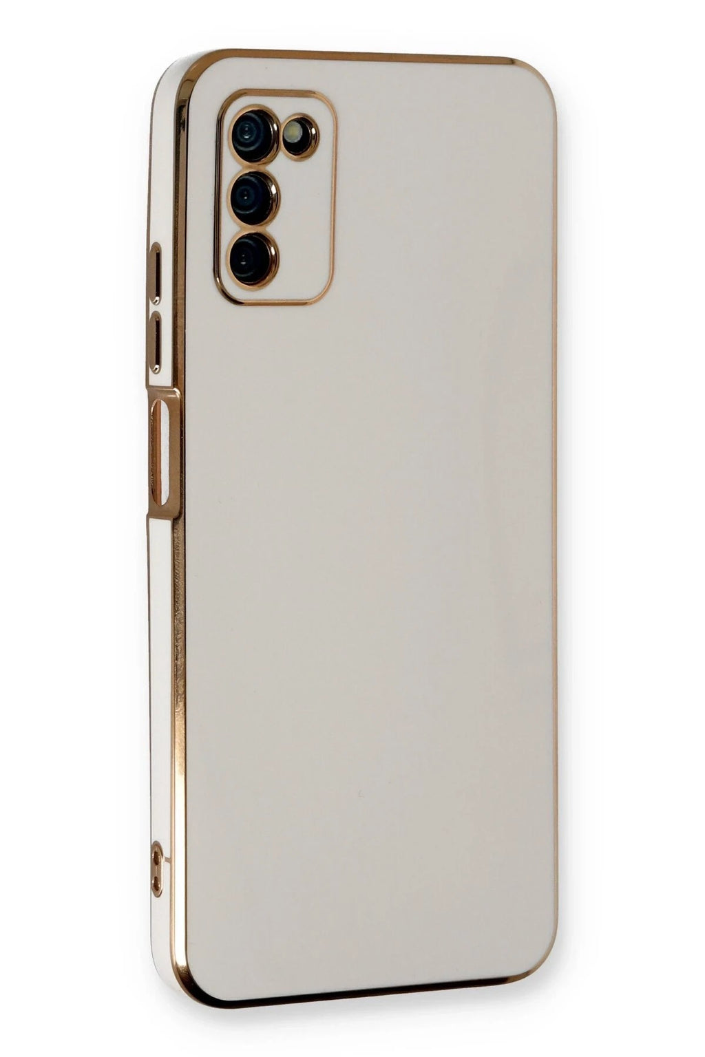 Mey İthalat® Samsung Galaxy A03S Kılıf Volet Silikon - Beyaz