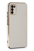 Mey İthalat® Samsung Galaxy A03S Kılıf Volet Silikon - Beyaz