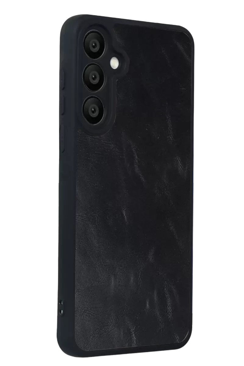 Mey İthalat® Samsung Galaxy A57 5G Aras Deri Kapak - Siyah
