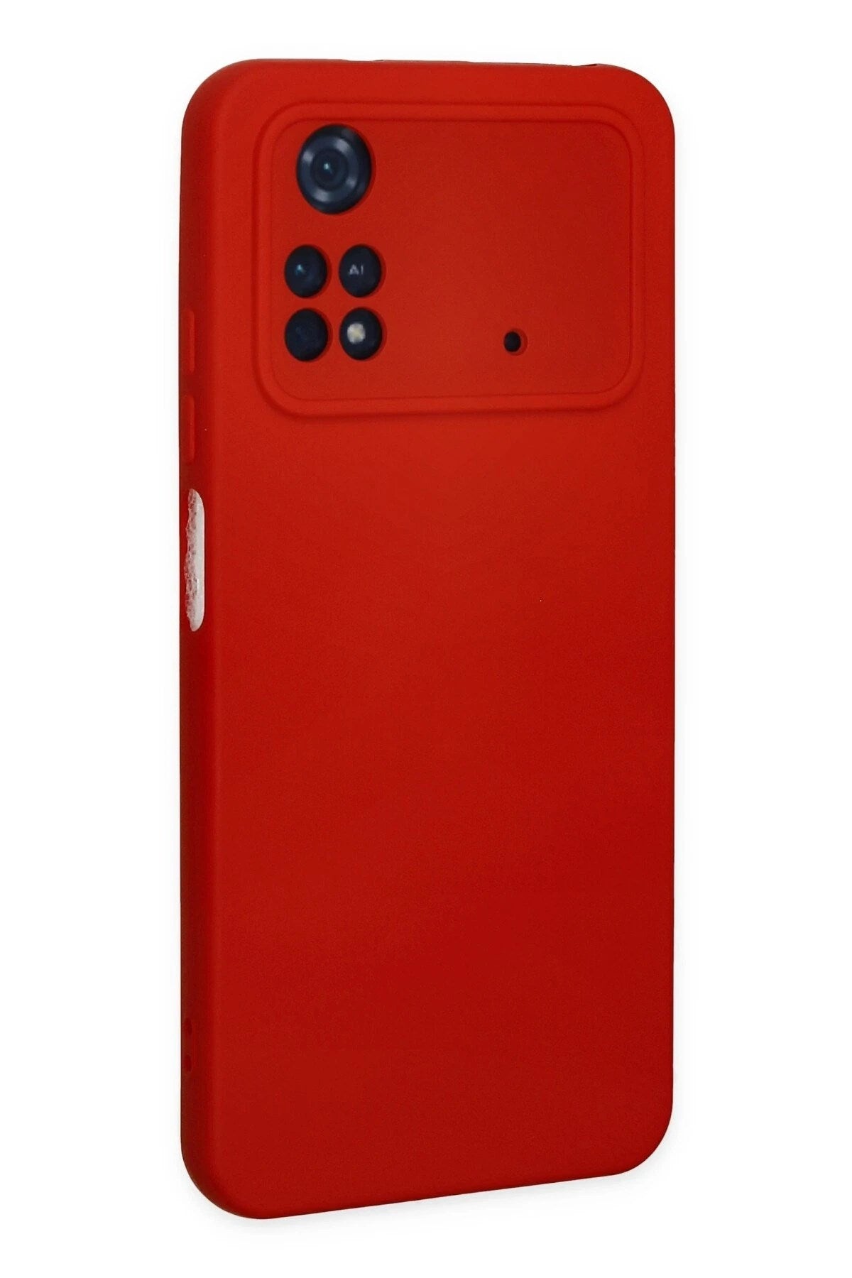 Mey İthalat® Poco M4 Pro 4G Kılıf Nano içi Kadife Silikon - Kırmızı