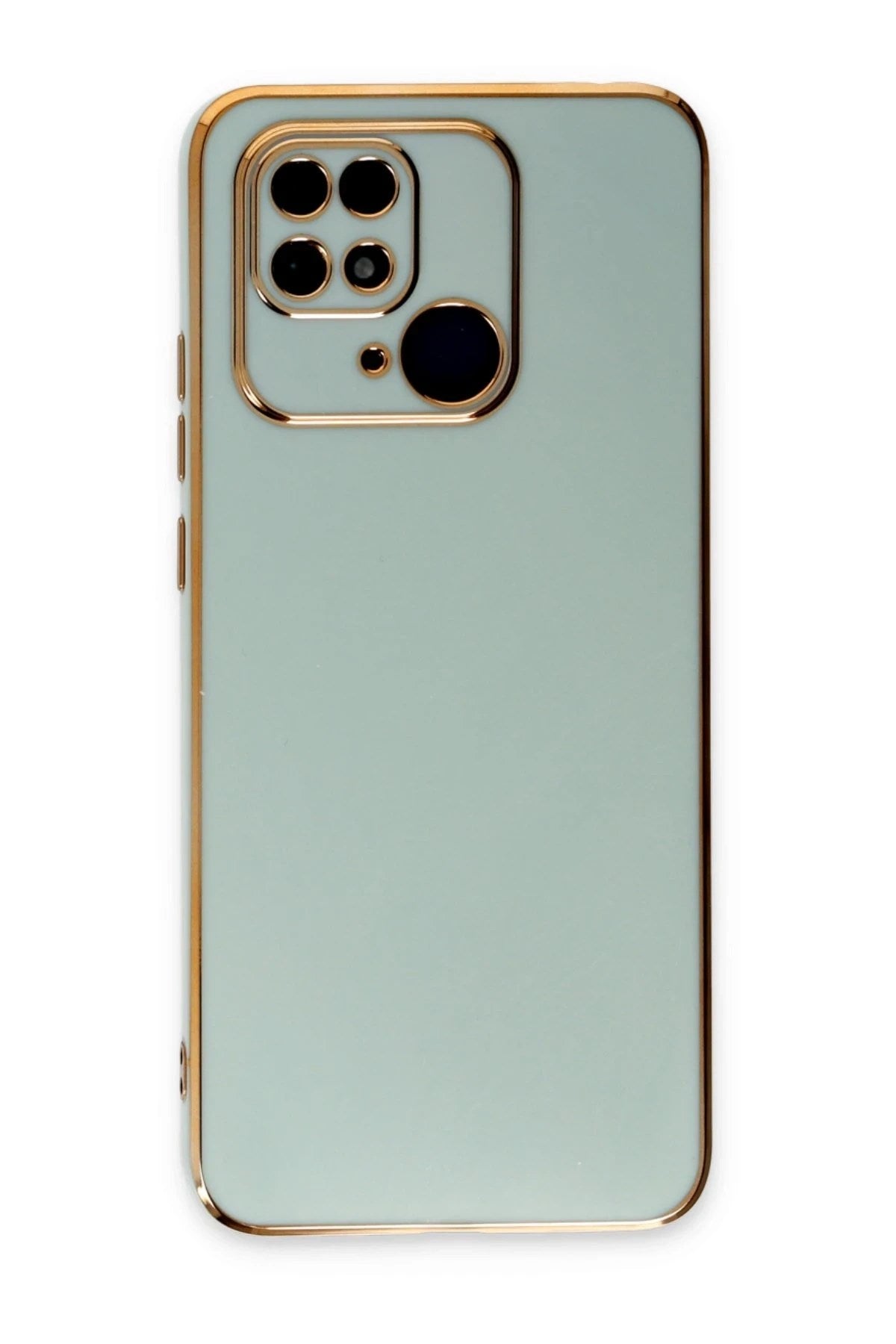 Mey İthalat® Redmi 10C Kılıf Volet Silikon - Açık Yeşil