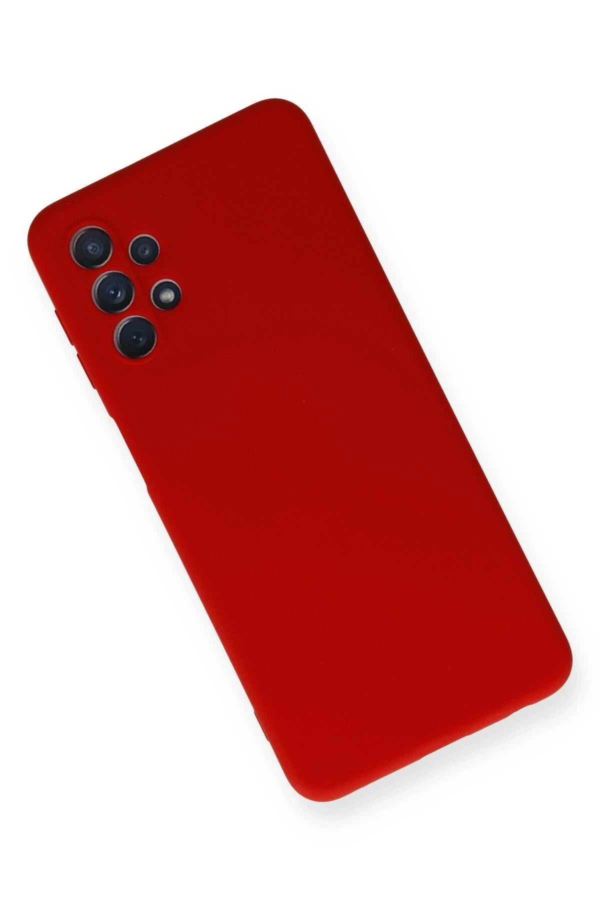 Mey İthalat® Samsung Galaxy A52 Kılıf Nano içi Kadife Silikon - Kırmızı