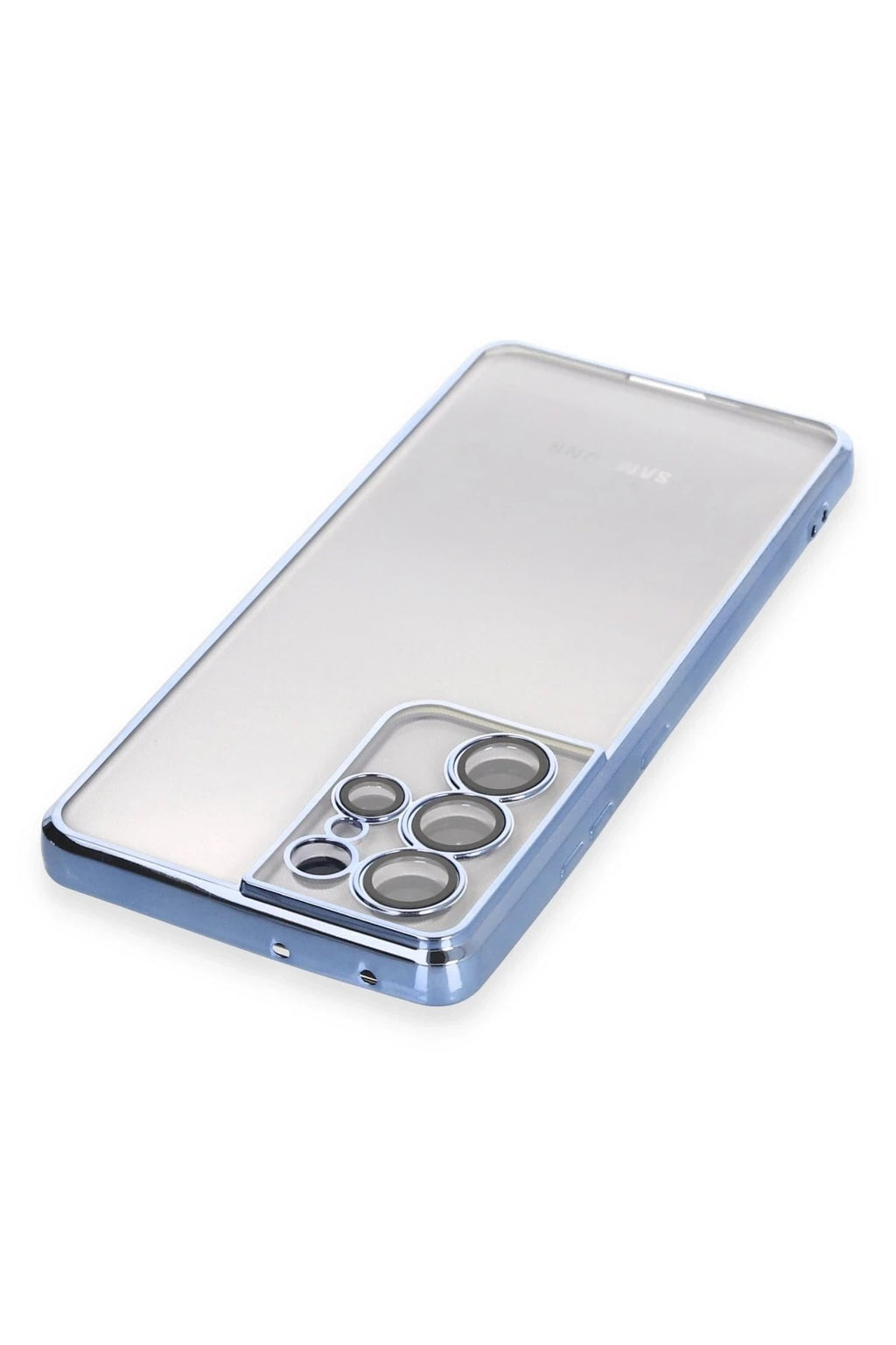 Mey İthalat® Samsung Galaxy S21 Ultra Kılıf Lensli Silikon - Açık Mavi