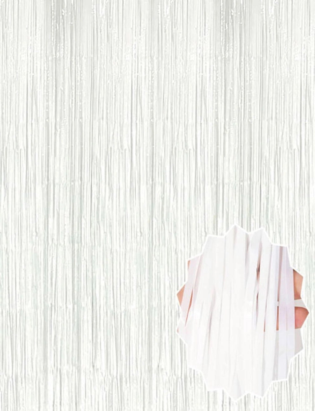 Mey İthalat® Soft Beyaz Renk Duvar ve Kapı Perdesi İthal 100x200 cm